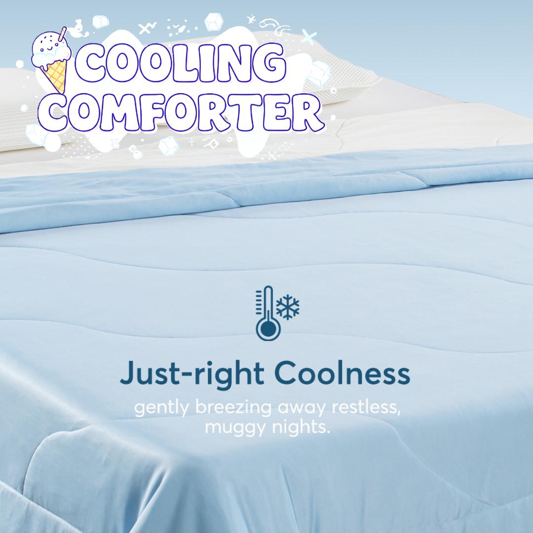 Kasentex All Season Ultra Soft Cooling Blanket Comforter, Hypoallergenic and Breathable, Room Decor, Graduation Gifts
