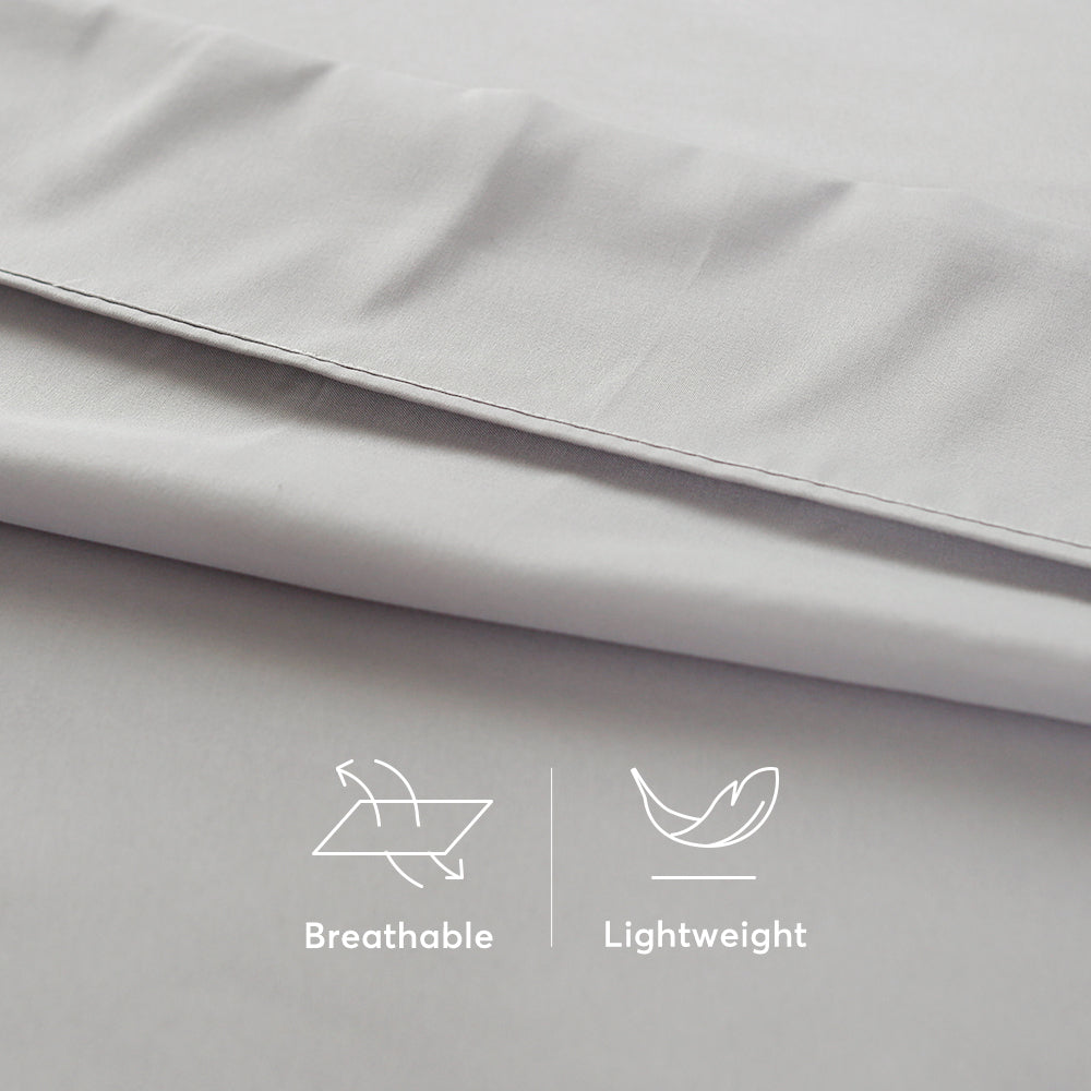 Kasentex Sheet Bedding Set with Pillowcase, Flat Sheet, Fitted Sheet, Hypoallergenic and Breathable