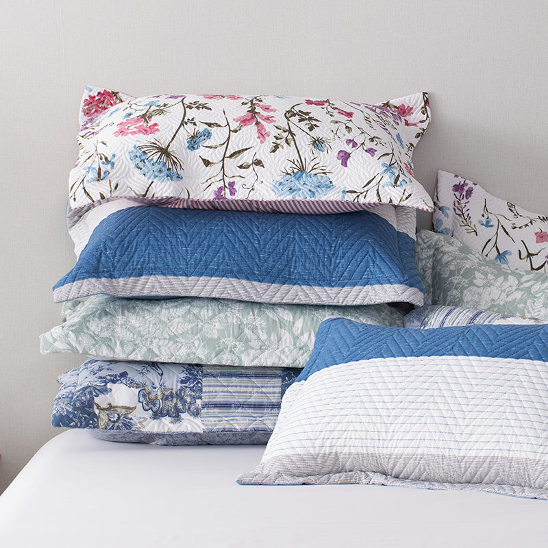 Kasentex Ultra Soft Cozy Pink Floral Pillow Sham, Machine Washable