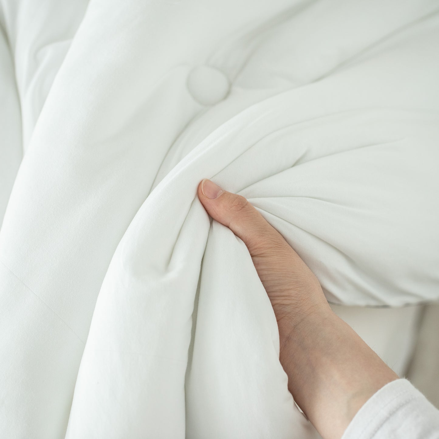 Kasentex Jersey Knit Ultra Soft Comforter Set, White
