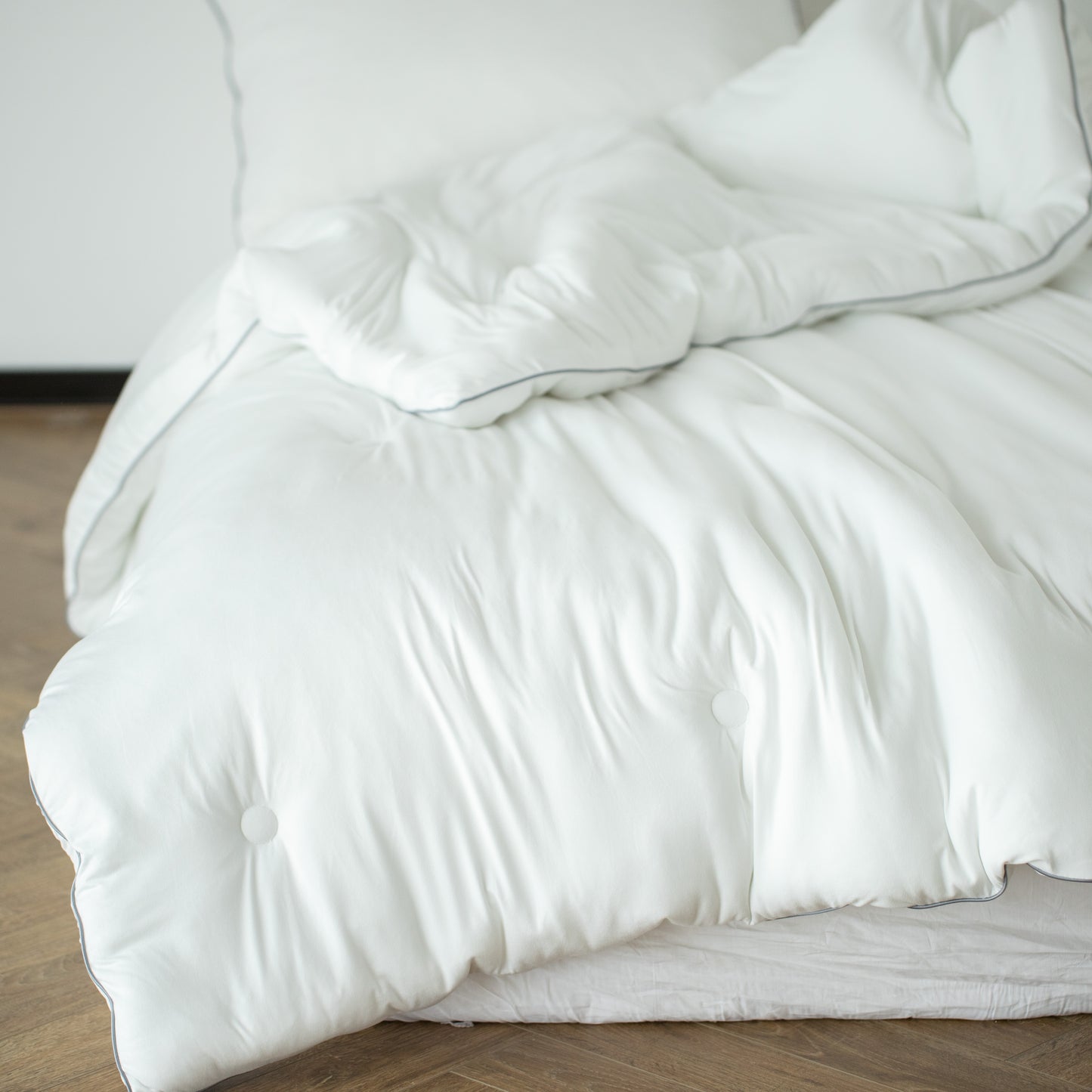 Kasentex Jersey Knit Ultra Soft Comforter Set, White