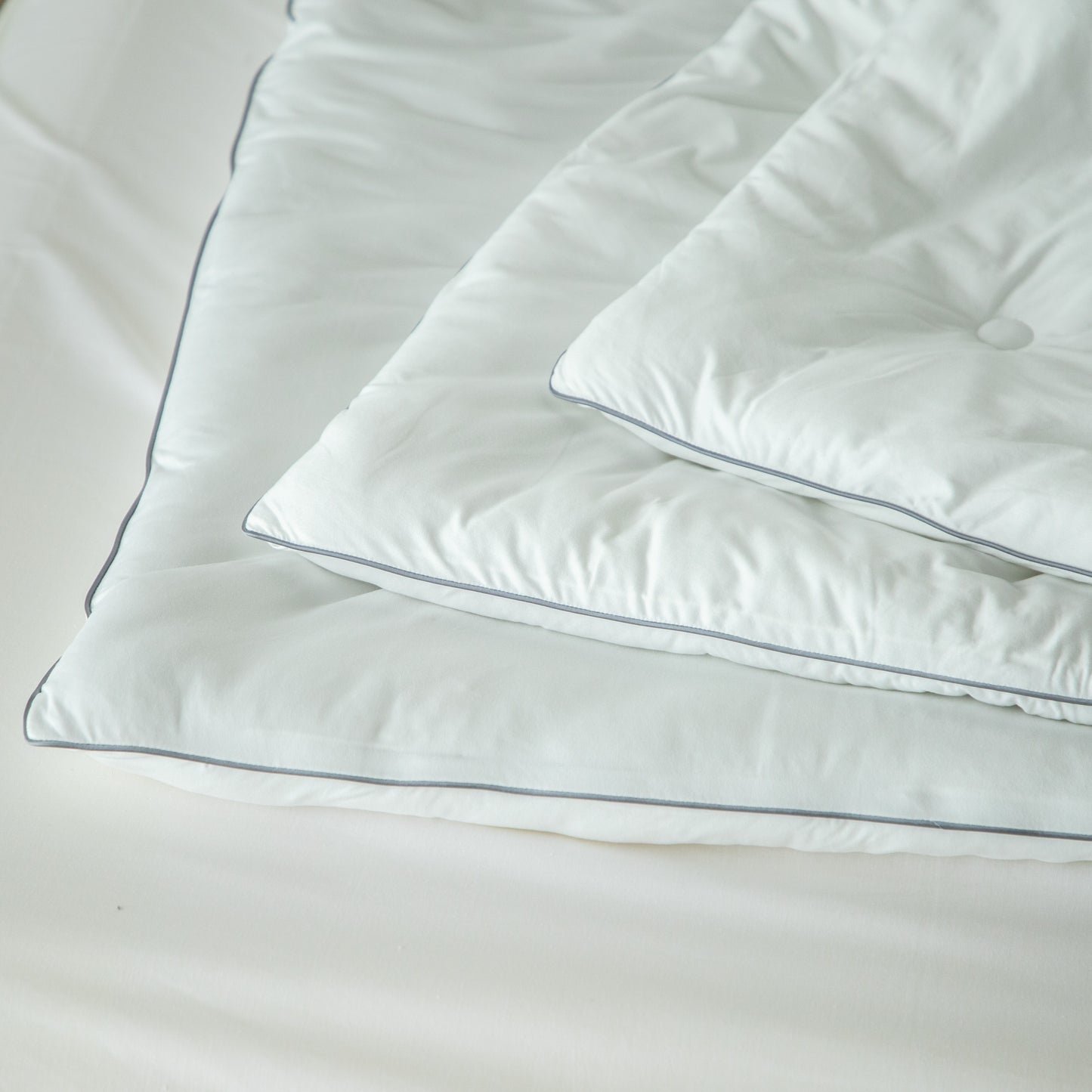 Kasentex Jersey Knit Ultra Soft Comforter Set, White