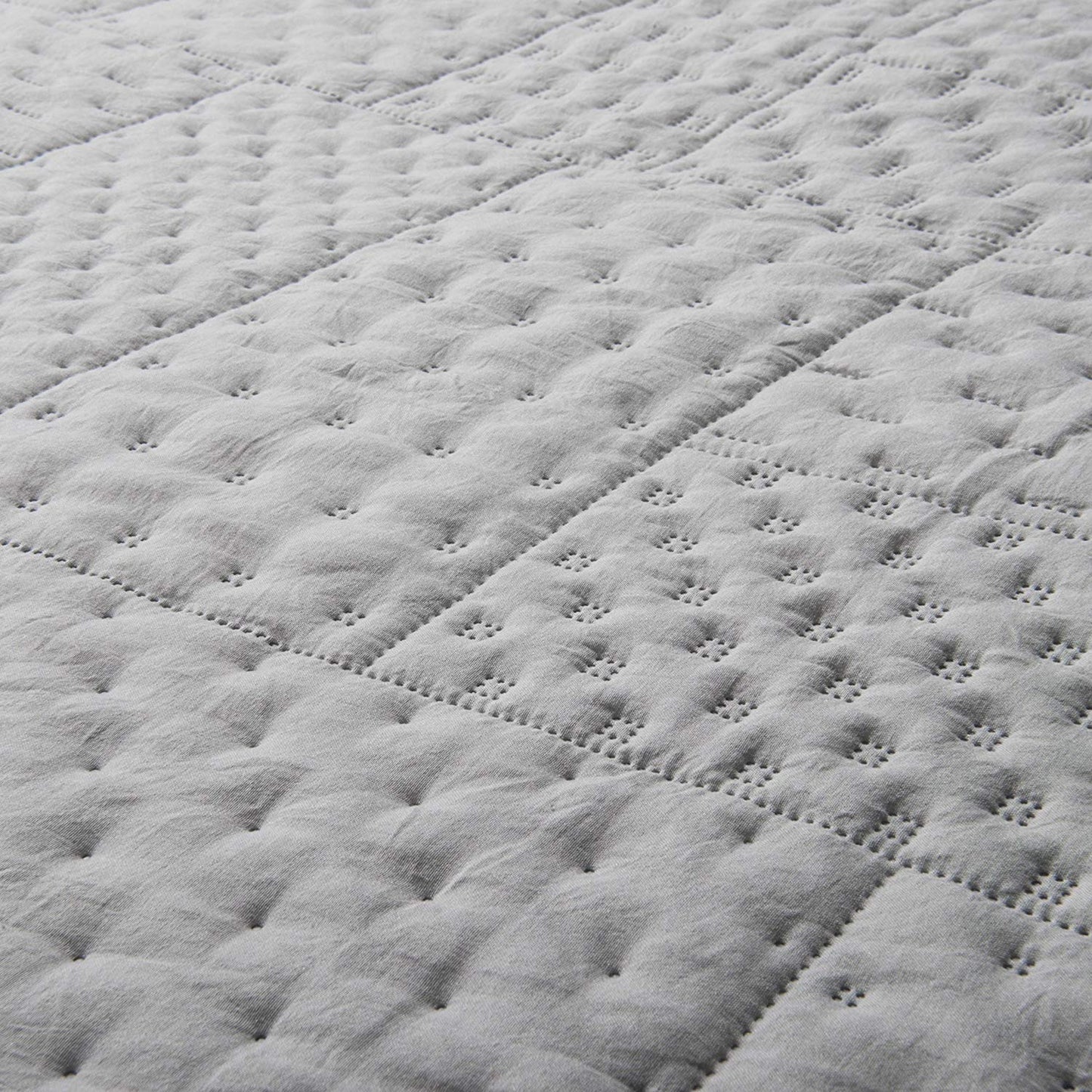 Kasentex All Season Contemporary Coverlet Quilt Set, Detailed Stitching, Green or Grey or Blue, Room Decor, Graduation Gifts