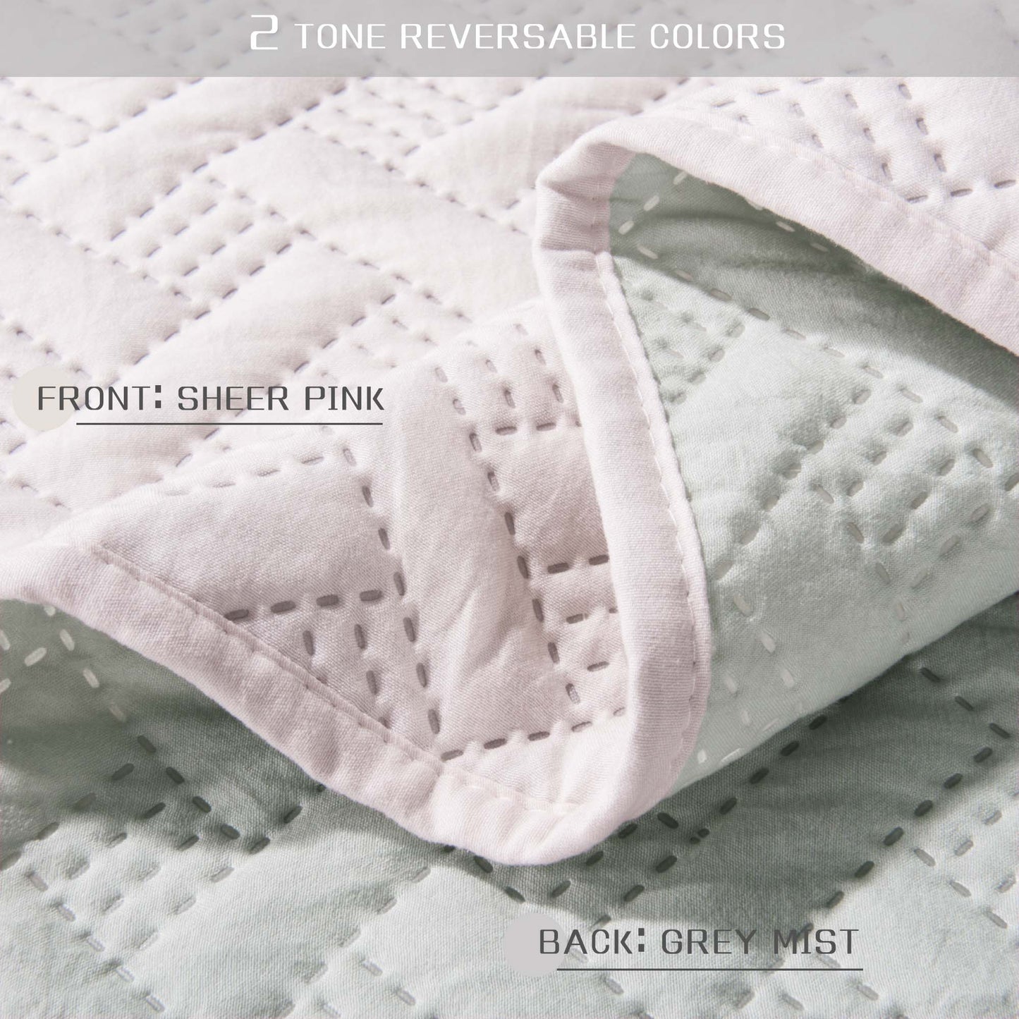 2-Tone Reversible Bedding Set