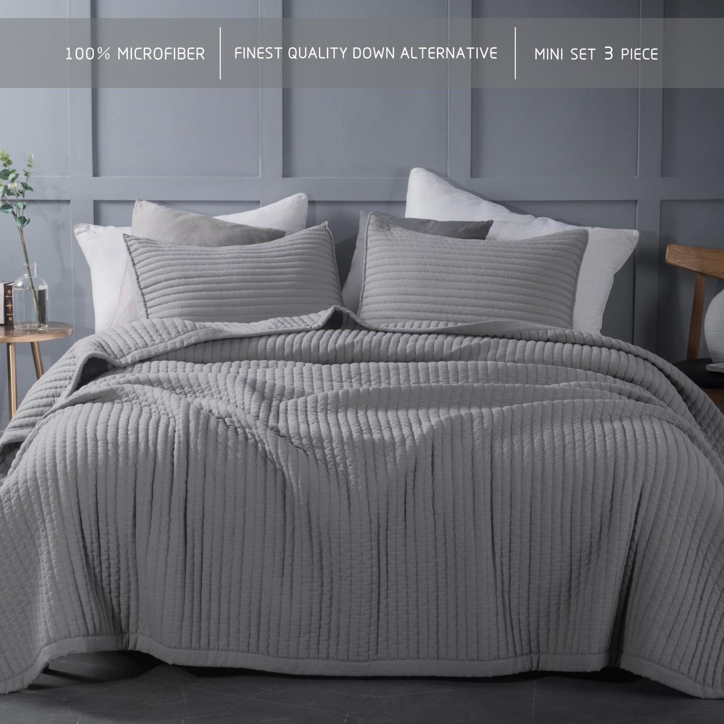 Kasentex Ultra Soft All Season Rustic Nostalgic Design Coverlet Set