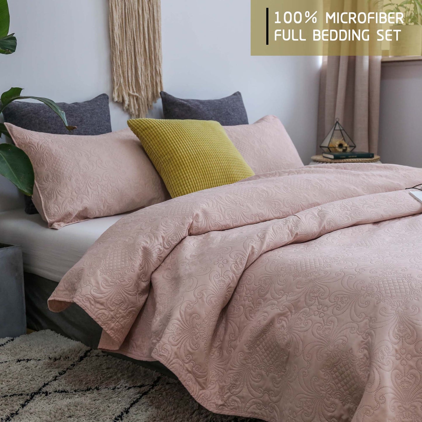 Kasentex Ultra Soft Floral Coverlet Quilt Bedding Set