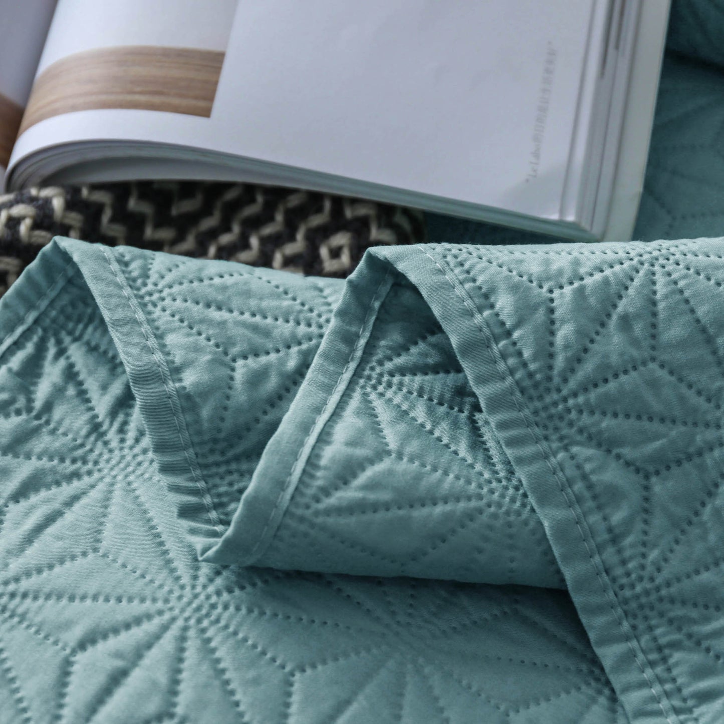 Kasentex Ultra Soft Star Contemporary Design Bedding Coverlet Set, Room Decor, Graduation Gifts