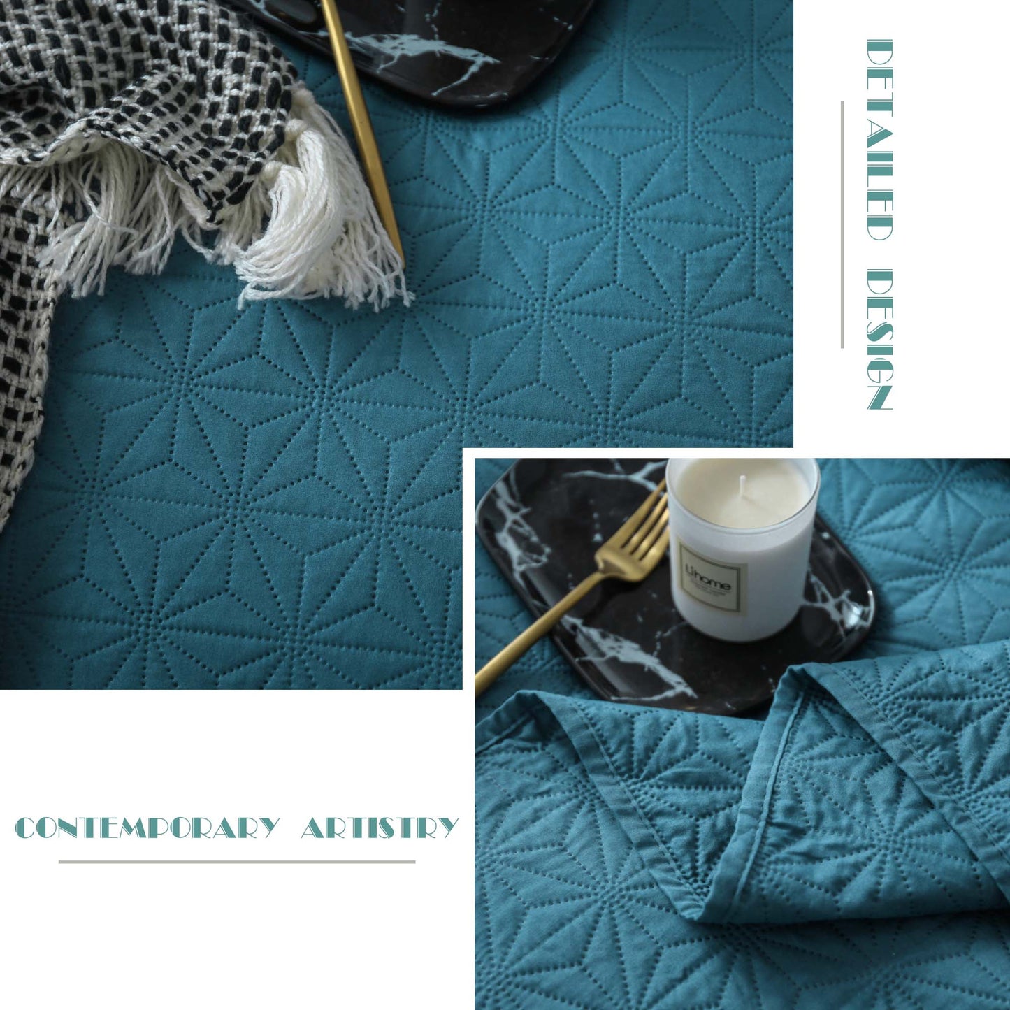 Kasentex Ultra Soft Star Contemporary Design Bedding Coverlet Set, Room Decor, Graduation Gifts