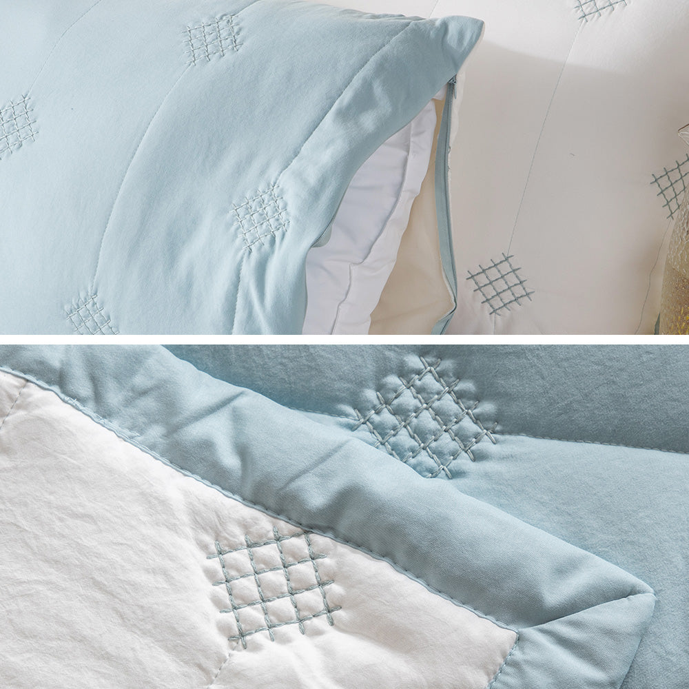 Kasentex Ultra Soft Lightweight All Season Quilt Bedspread Set, Room Decor, Graduation Gifts