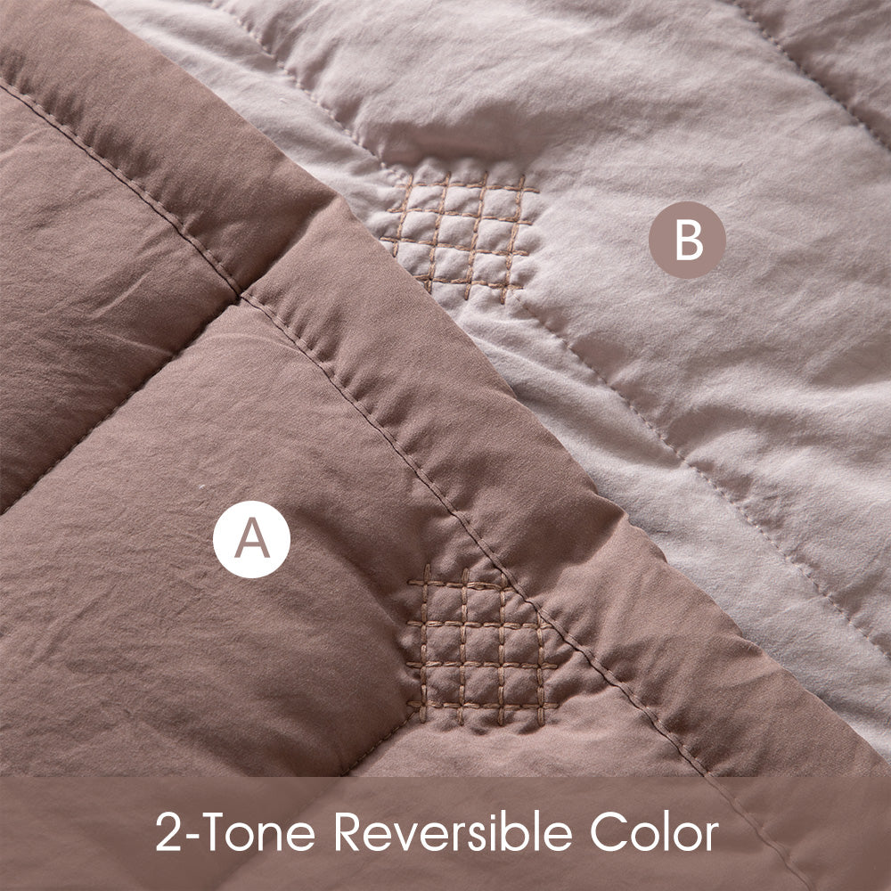 Kasentex Ultra Soft Lightweight All Season Quilt Bedspread Set, Room Decor, Graduation Gifts