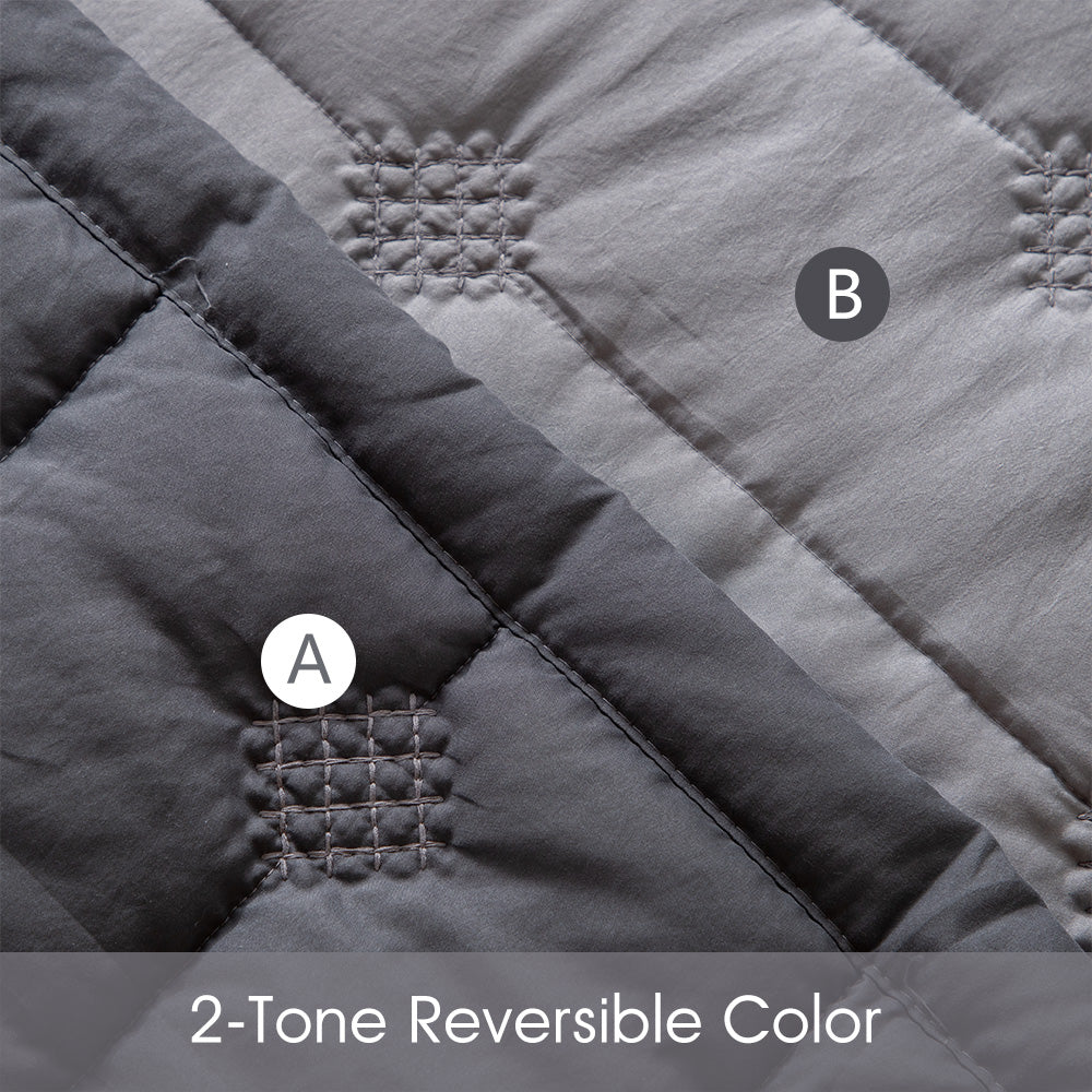Kasentex Ultra Soft Lightweight All Season Quilt Bedspread Set, Room Decor, Graduation Gifts
