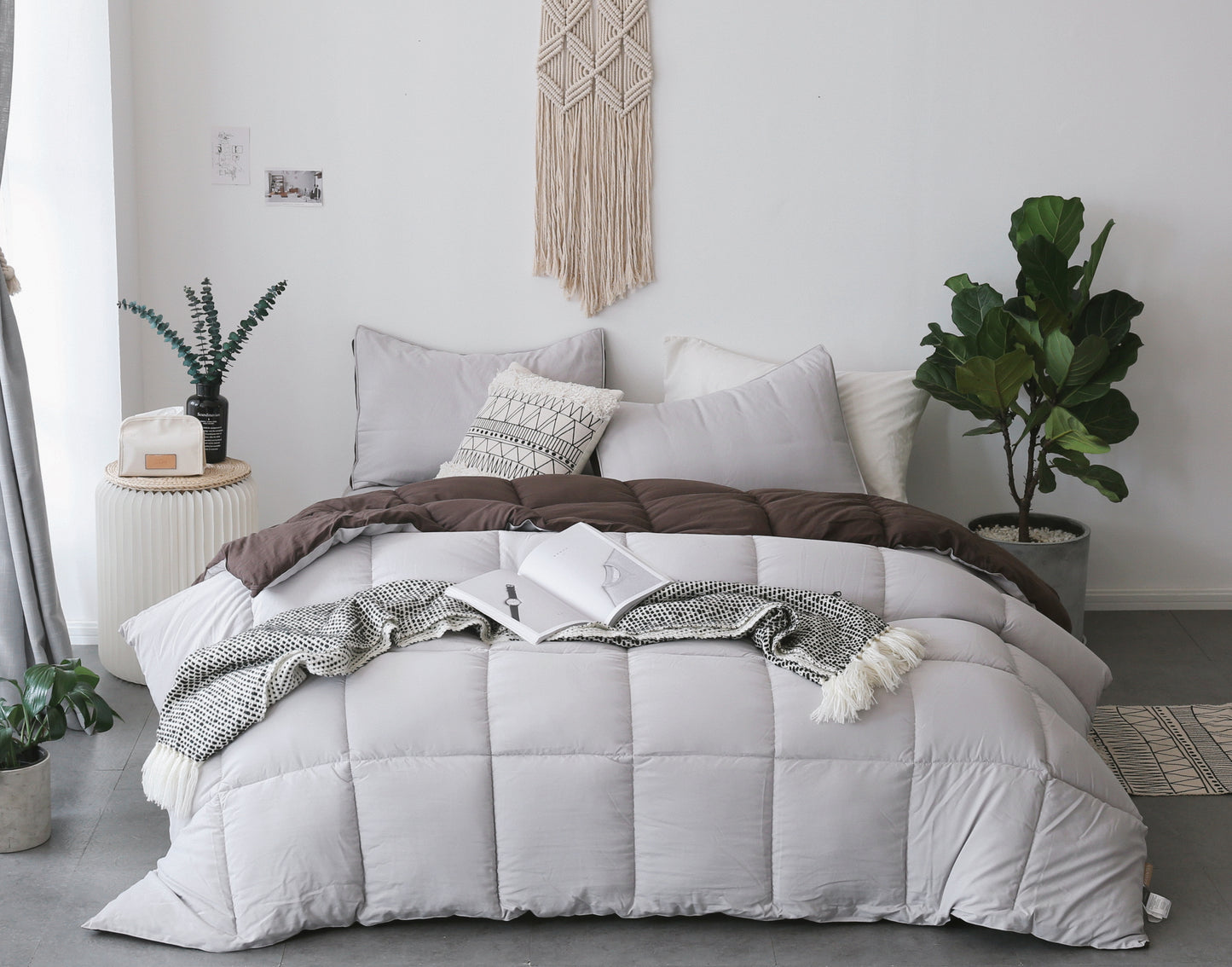 Kasentex Cozy Soft Luxury Down Alternative Comforter Set - Reversible & Machine Washable - Kasentex