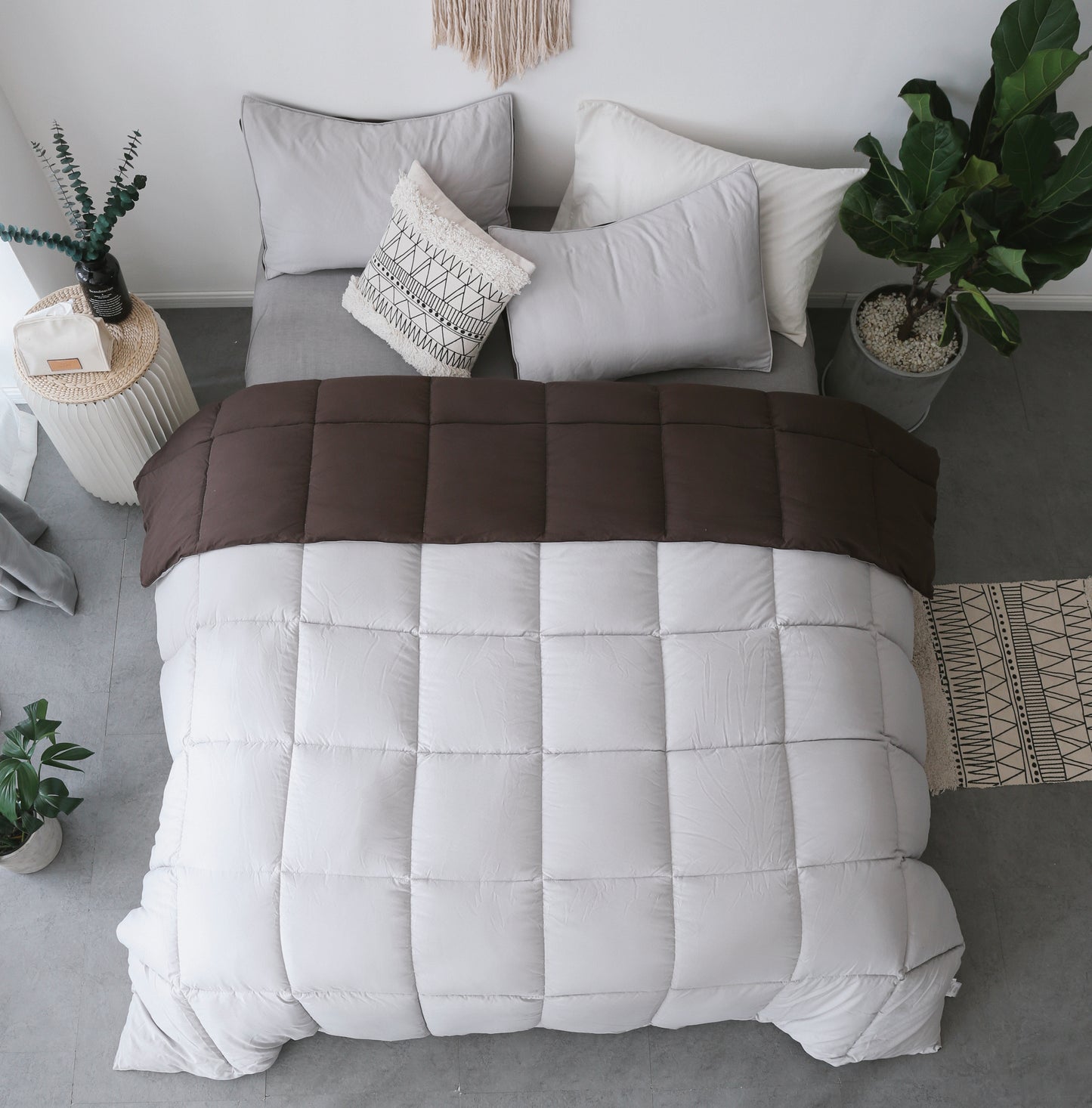 Kasentex Cozy Soft Luxury Down Alternative Comforter Set - Reversible & Machine Washable - Kasentex