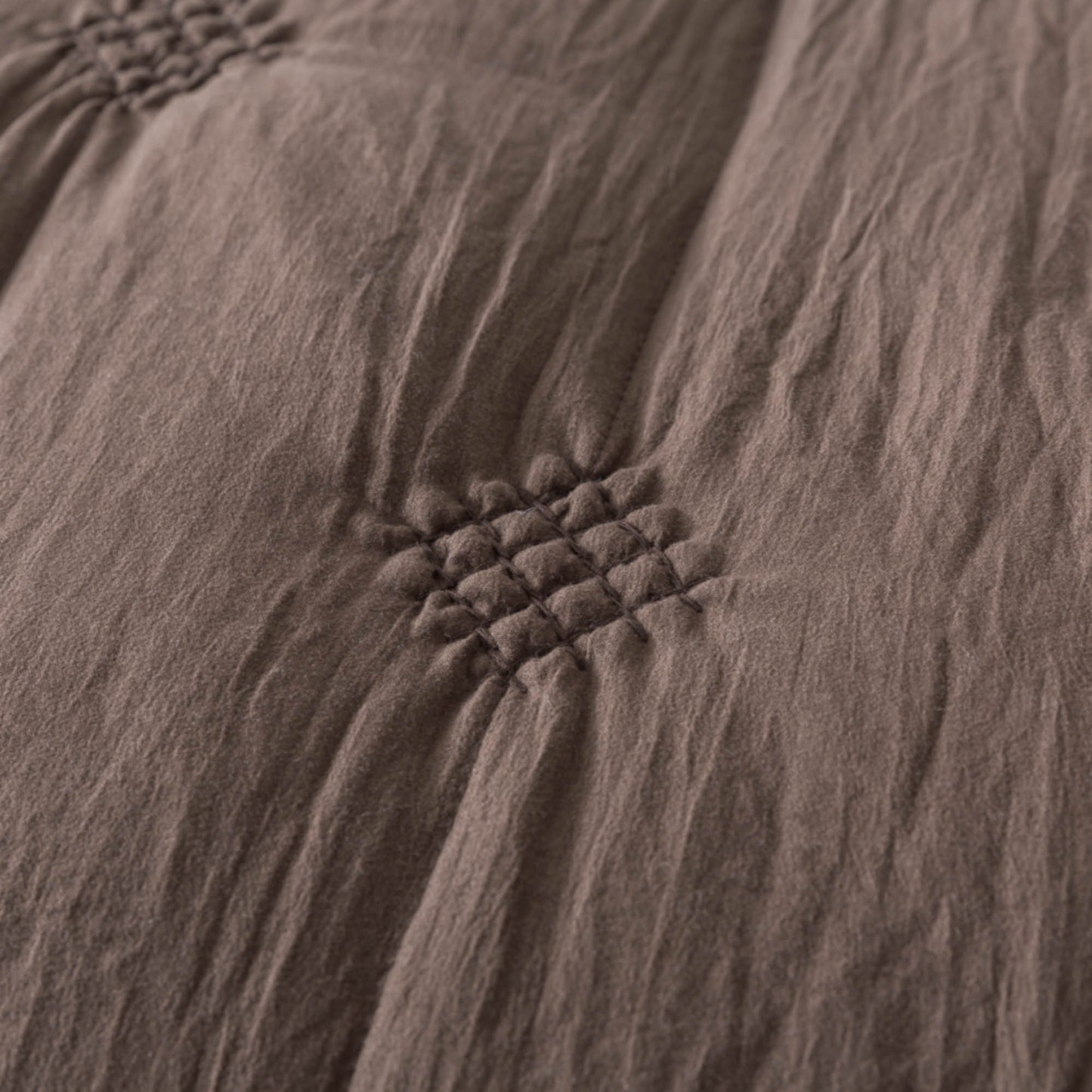 Kasentex Ultra Soft Diamond Stitch Design Quilt Set, Brown or Dark Grey, Room Decor, Graduation Gifts