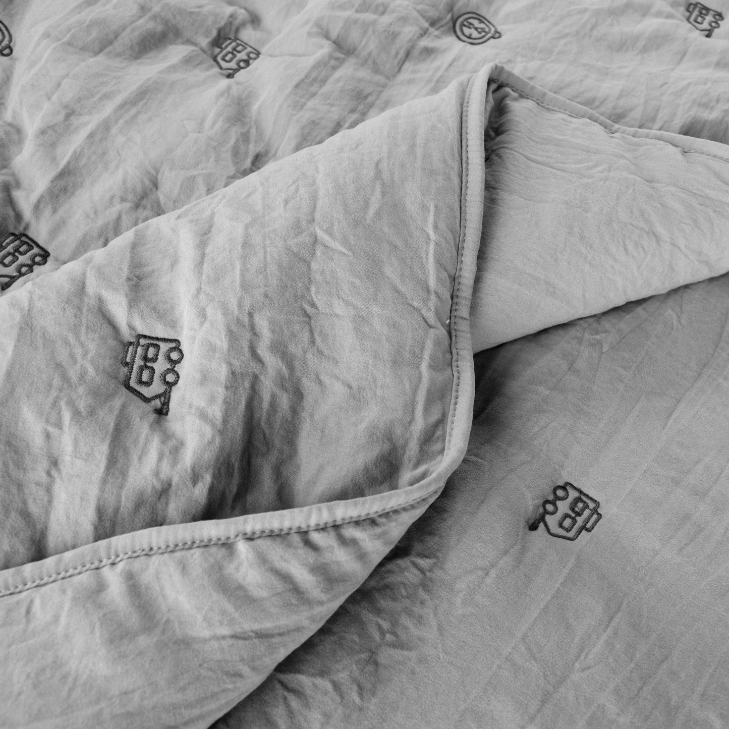 Kasentex All Season Ultra Soft Stitched Quilt Set, Blue or Camel or Grey, Room Decor, Graduation Gifts