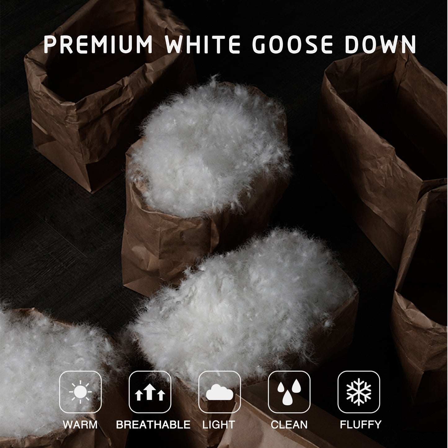 Kasentex Ultra Soft All Season Warm Winter Heavy Weights Down Comforter Duvet Insert, White