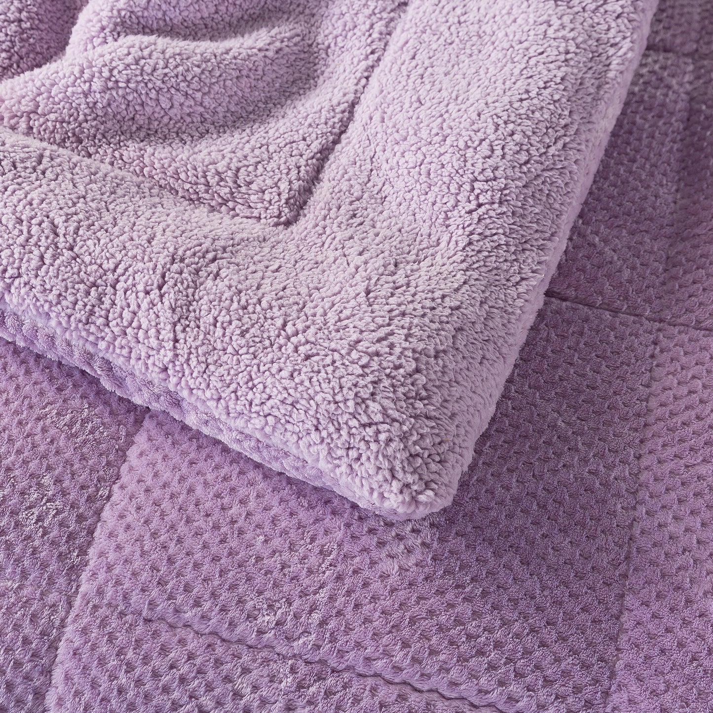 soft sherpa comforter warm kasentex ugg fluffy plush best bedding purple
