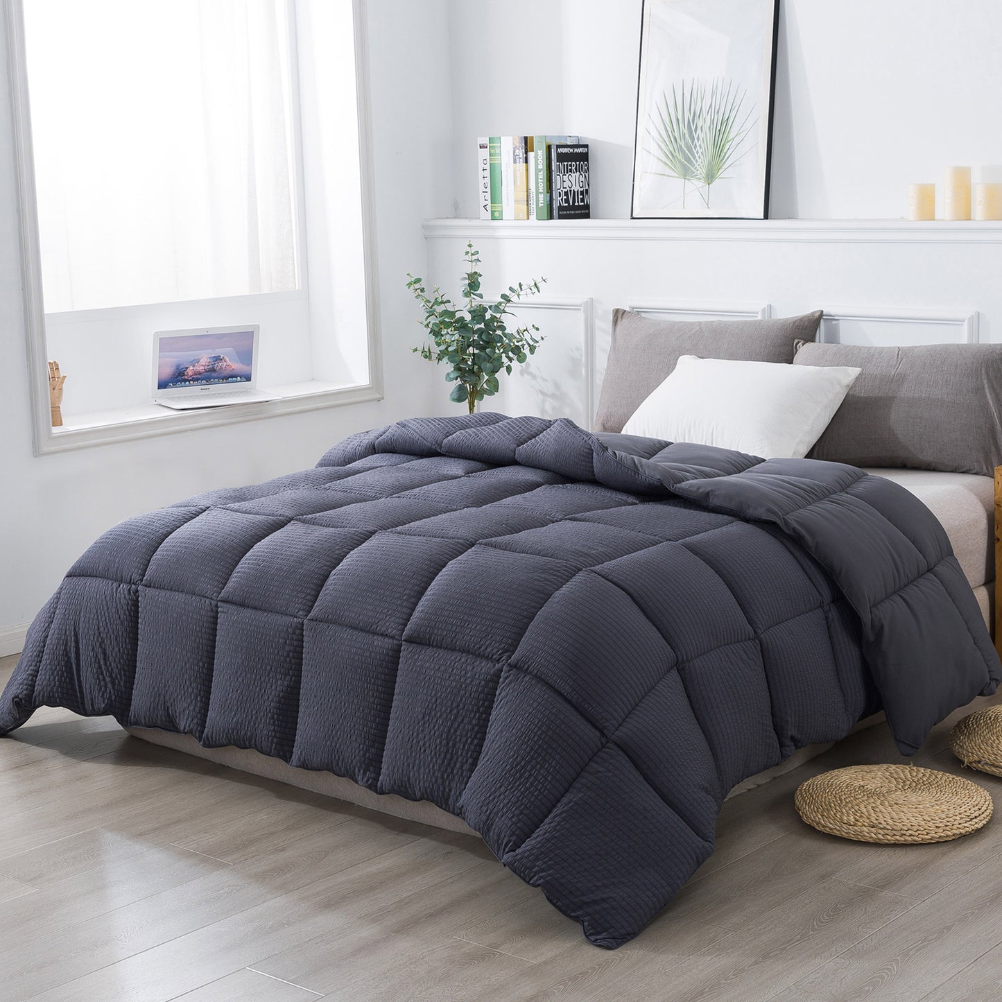 White Down Alternative Reversible Comforter