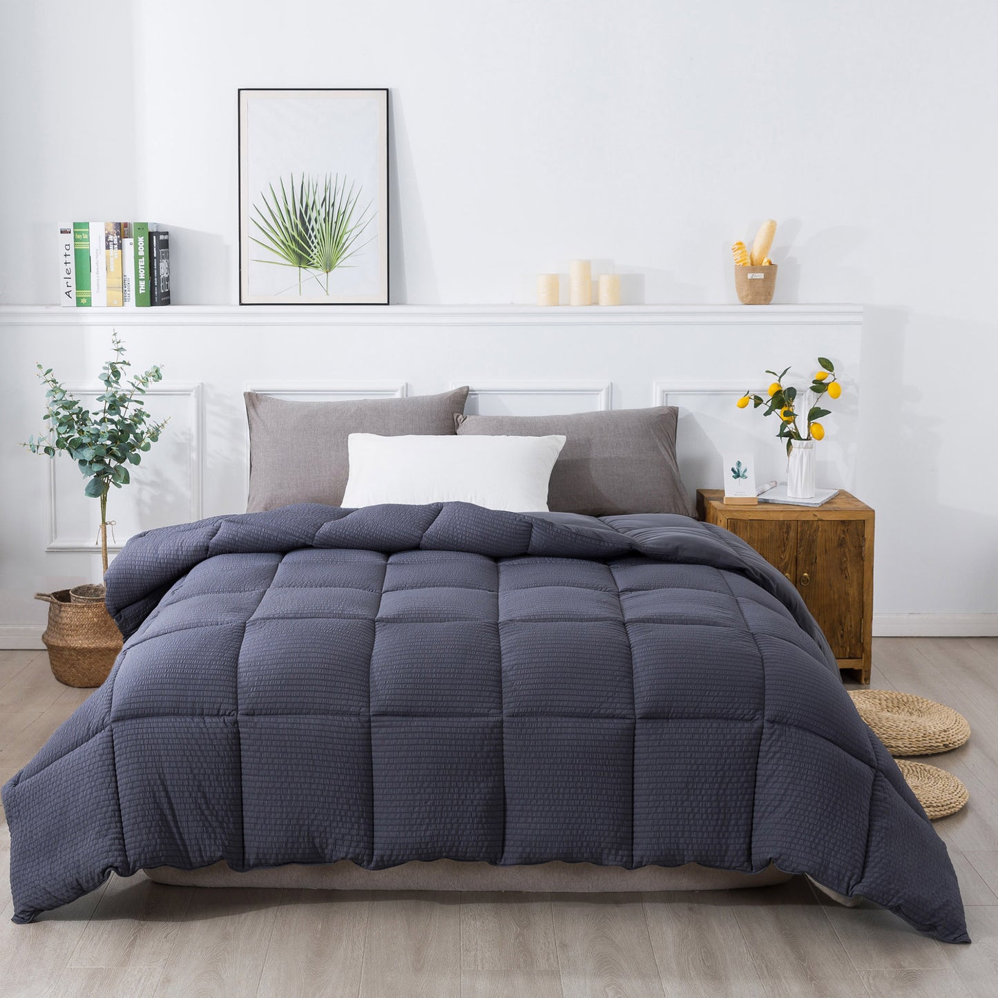 White Down Alternative Reversible Comforter