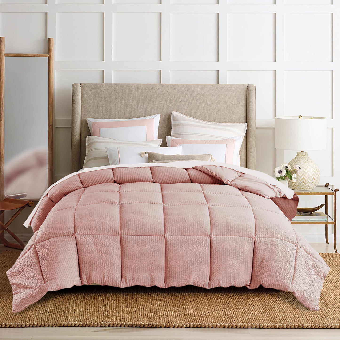 White Down Alternative Reversible Comforter