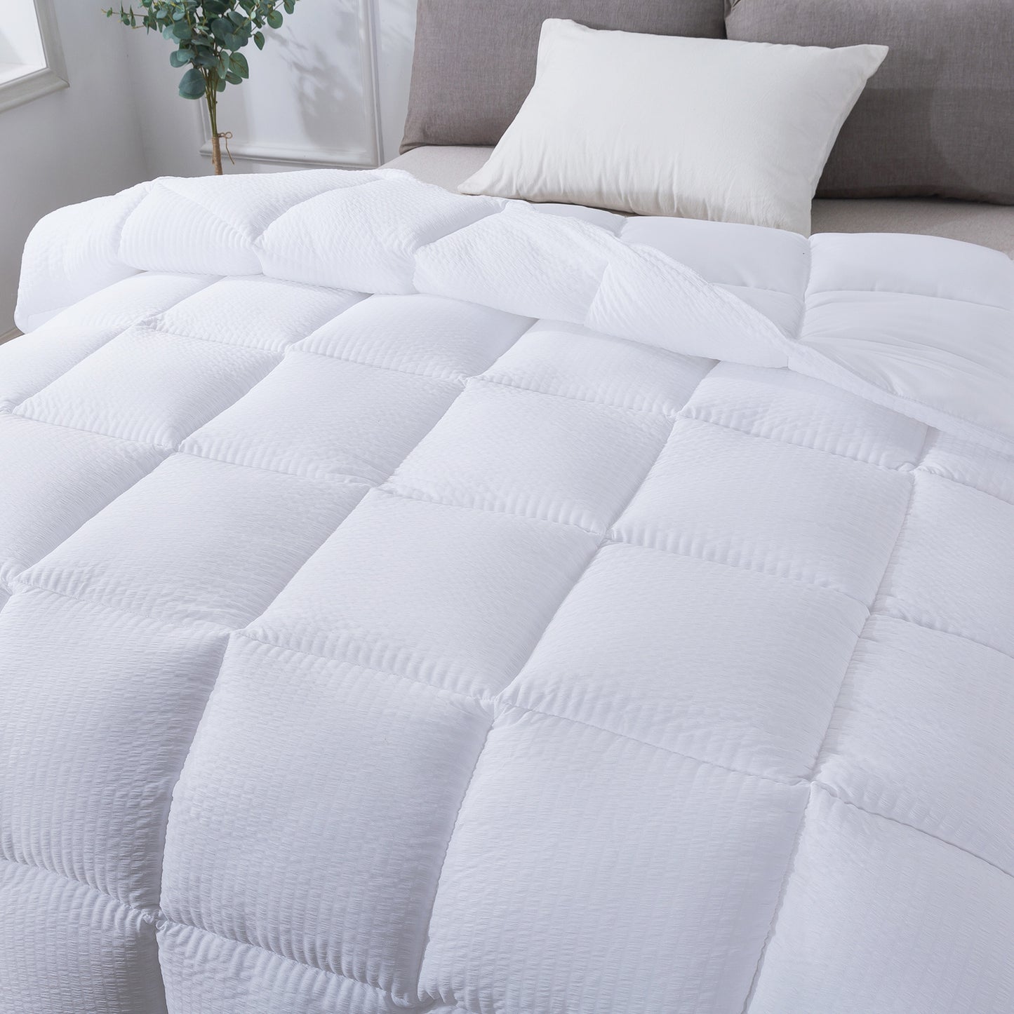 White Down Alternative Reversible Comforter