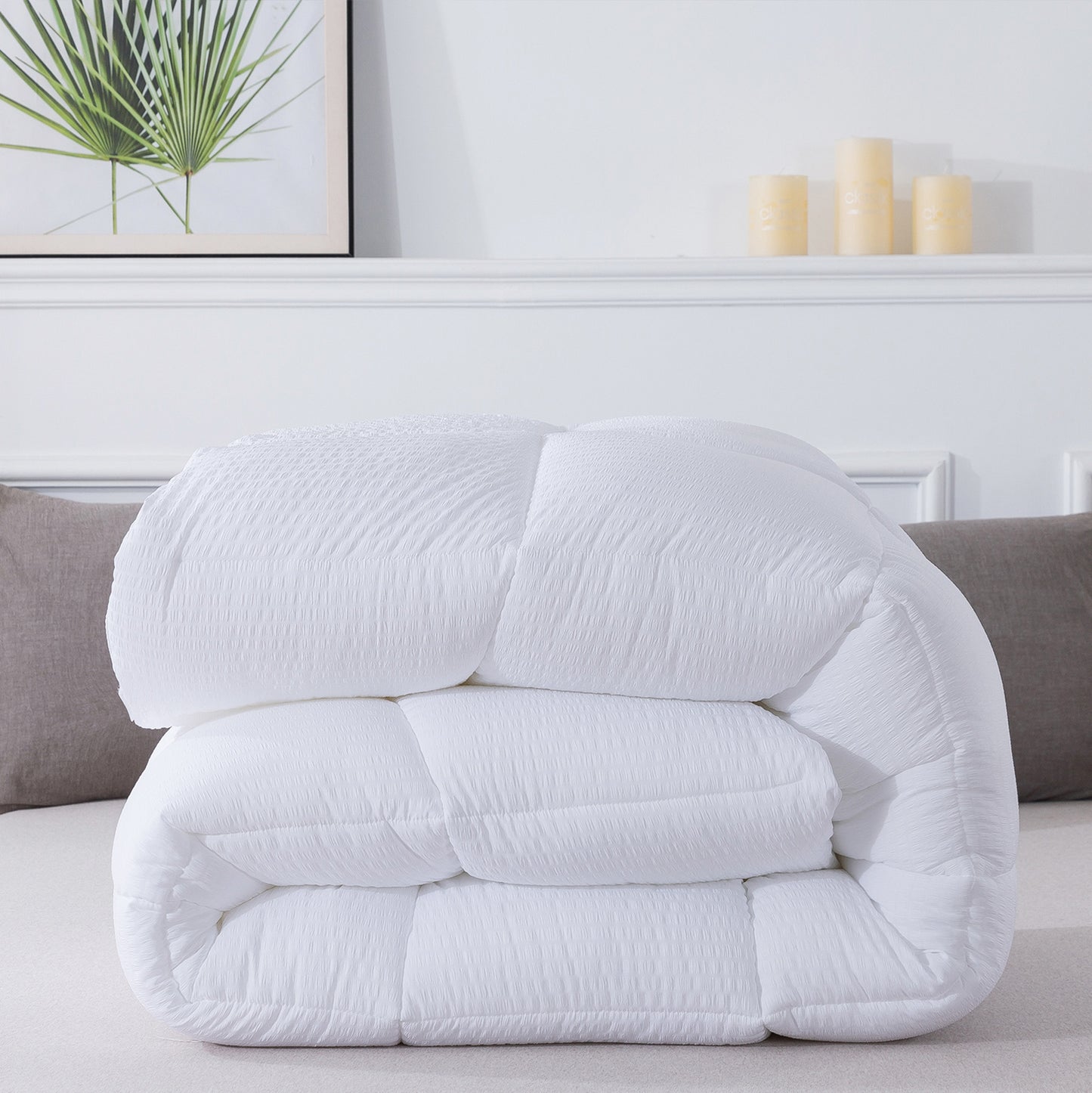 White Down Alternative Reversible Comforter