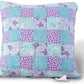 Purple/Green Patchwork Throw Pillow