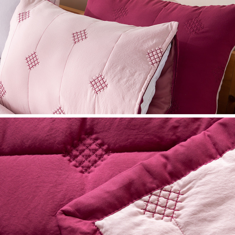 Kasentex Ultra Soft Lightweight All Season Quilt Bedspread Set, Room Decor, Graduation Gifts