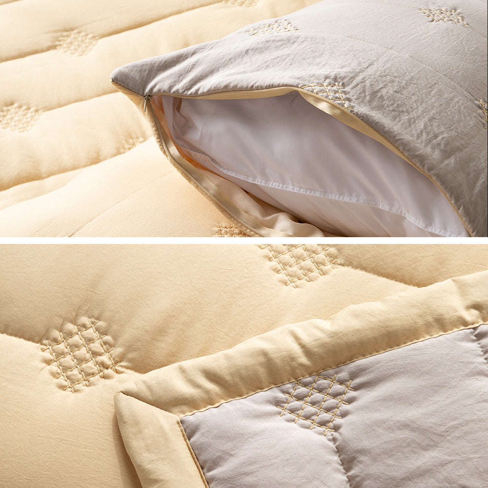 Kasentex Ultra Soft Lightweight All Season Quilt Bedspread Set, Room Decor, Graduation Gifts