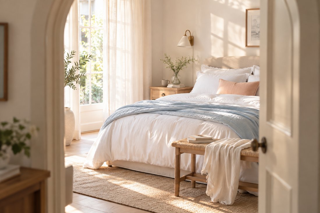 Mañanas tranquilas, noches reparadoras: una rutina para un dormitorio relajante