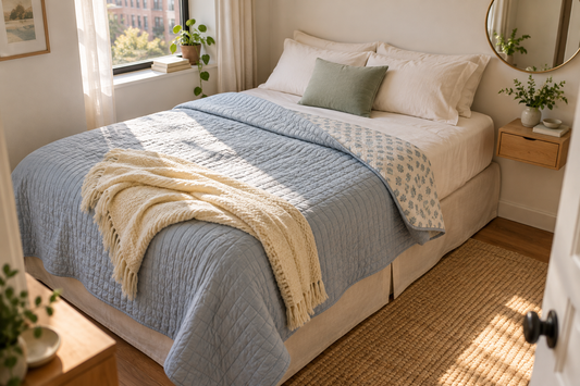 Espacio pequeño, aire renovado: cambios económicos en la ropa de cama que marcan la diferencia