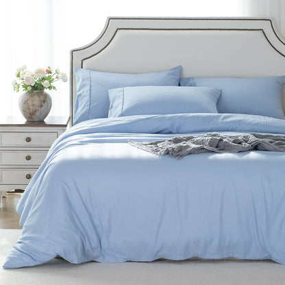 Kasentex Summer Duvet Cover Bedding Set with Duvet Cover, Pillowcase, Fitted Sheet, Hypoallergenic and Breathable, Room Decor, Graduation Gifts