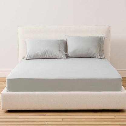 Kasentex Spring All Season Deep Pocket Fitted Sheet Set with Pillowcases, Room Decor, Graduation Gifts