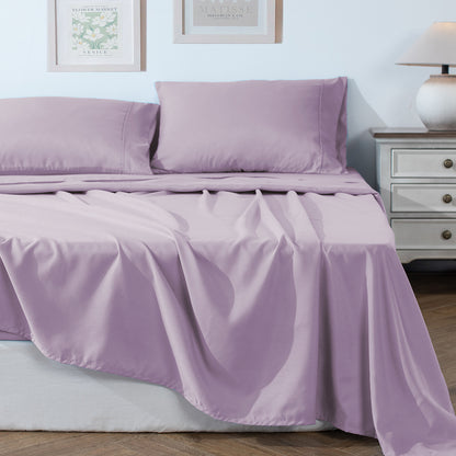Kasentex Summer Sheet Bedding Set with Pillowcase, Flat Sheet, Fitted Sheet, Hypoallergenic and Breathable, Room Decor, Graduation Gifts