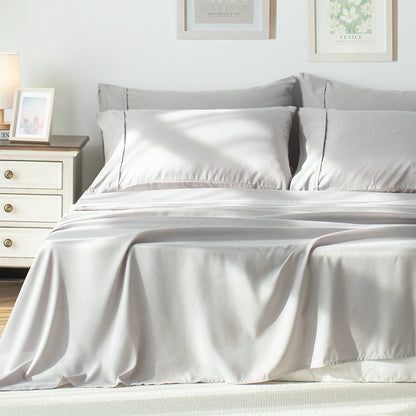 Kasentex Summer Sheet Bedding Set with Pillowcase, Flat Sheet, Fitted Sheet, Hypoallergenic and Breathable, Room Decor, Graduation Gifts