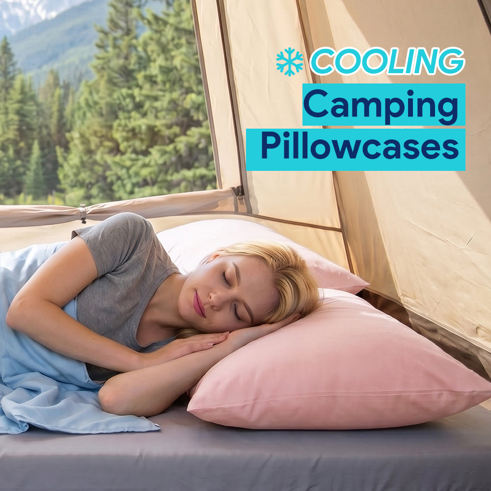 Kasentex Cooling Pillowcases for Outdoors & Camping - Set of 2 Pillowcovers