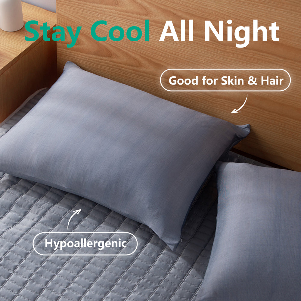 Kasentex Cooling Pillowcases for Outdoors & Camping - Set of 2 Pillowcovers