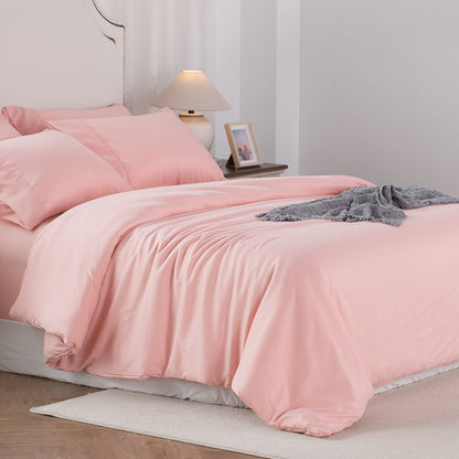 Kasentex Summer Duvet Cover Bedding Set with Duvet Cover, Pillowcase, Fitted Sheet, Hypoallergenic and Breathable, Room Decor, Graduation Gifts