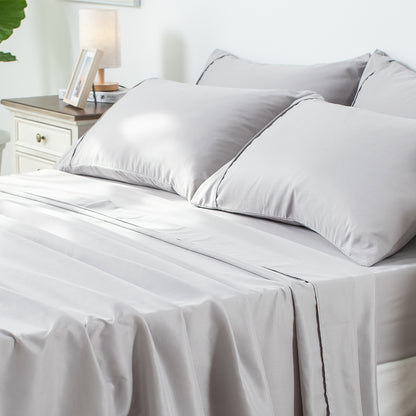 Kasentex Summer Sheet Bedding Set with Pillowcase, Flat Sheet, Fitted Sheet, Hypoallergenic and Breathable, Room Decor, Graduation Gifts