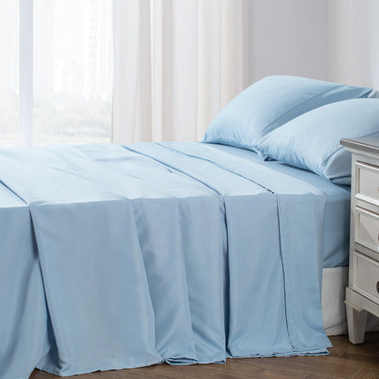 Kasentex Summer Sheet Bedding Set with Pillowcase, Flat Sheet, Fitted Sheet, Hypoallergenic and Breathable, Room Decor, Graduation Gifts