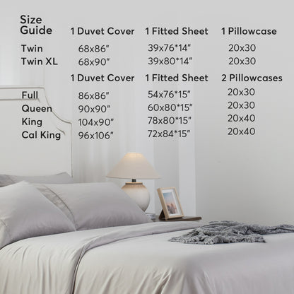 Kasentex Summer Duvet Cover Bedding Set with Duvet Cover, Pillowcase, Fitted Sheet, Hypoallergenic and Breathable, Room Decor, Graduation Gifts