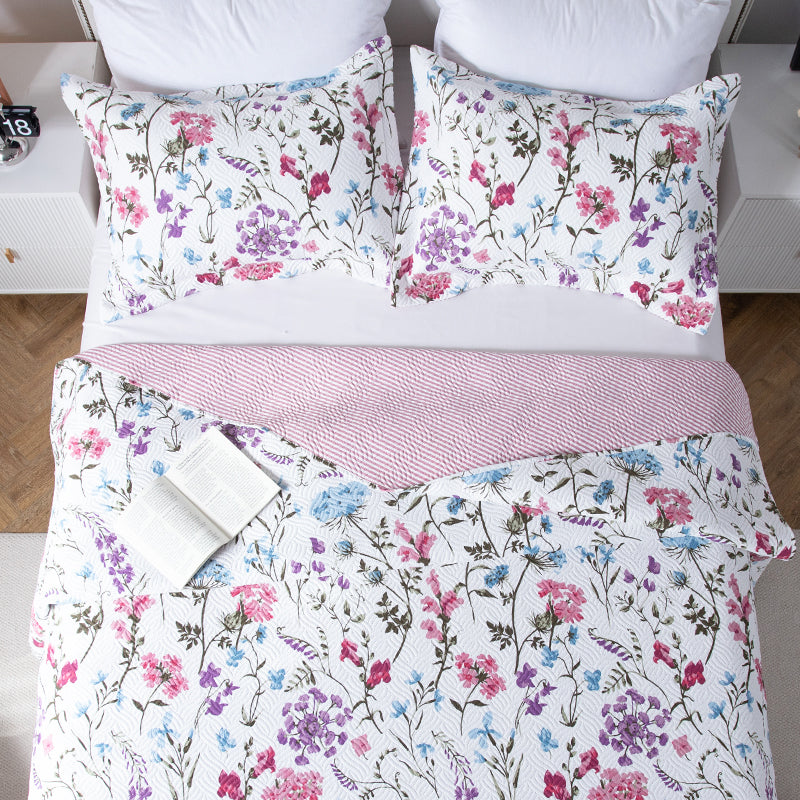 Kasentex Queen Quilt Set - Wholesale Carton - 8 Units