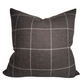 Bancroft Wool Pillow Cover in Sable Brown, Schumacher Textiles