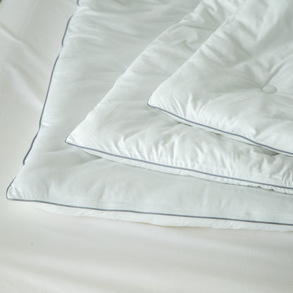 Kasentex Spring All Season Super Soft and Fluffy Jersey Knit Ultra Soft Comforter Set, White