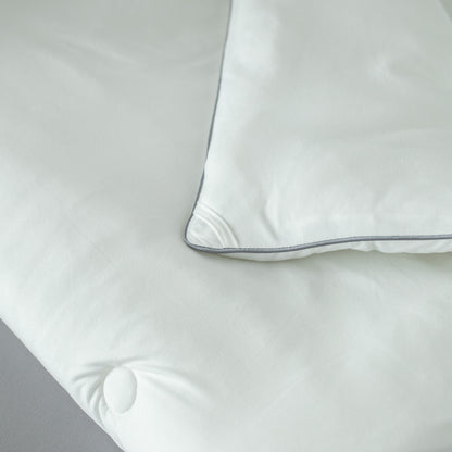 Kasentex Spring All Season Super Soft and Fluffy Jersey Knit Ultra Soft Comforter Set, White