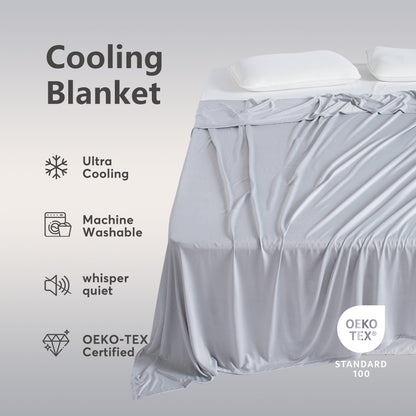 KASENTEX Summer Cooling Blanket, Silky Ultra Soft Breathable Bedding, Hypoallergenic All Season Lightweight Blankets