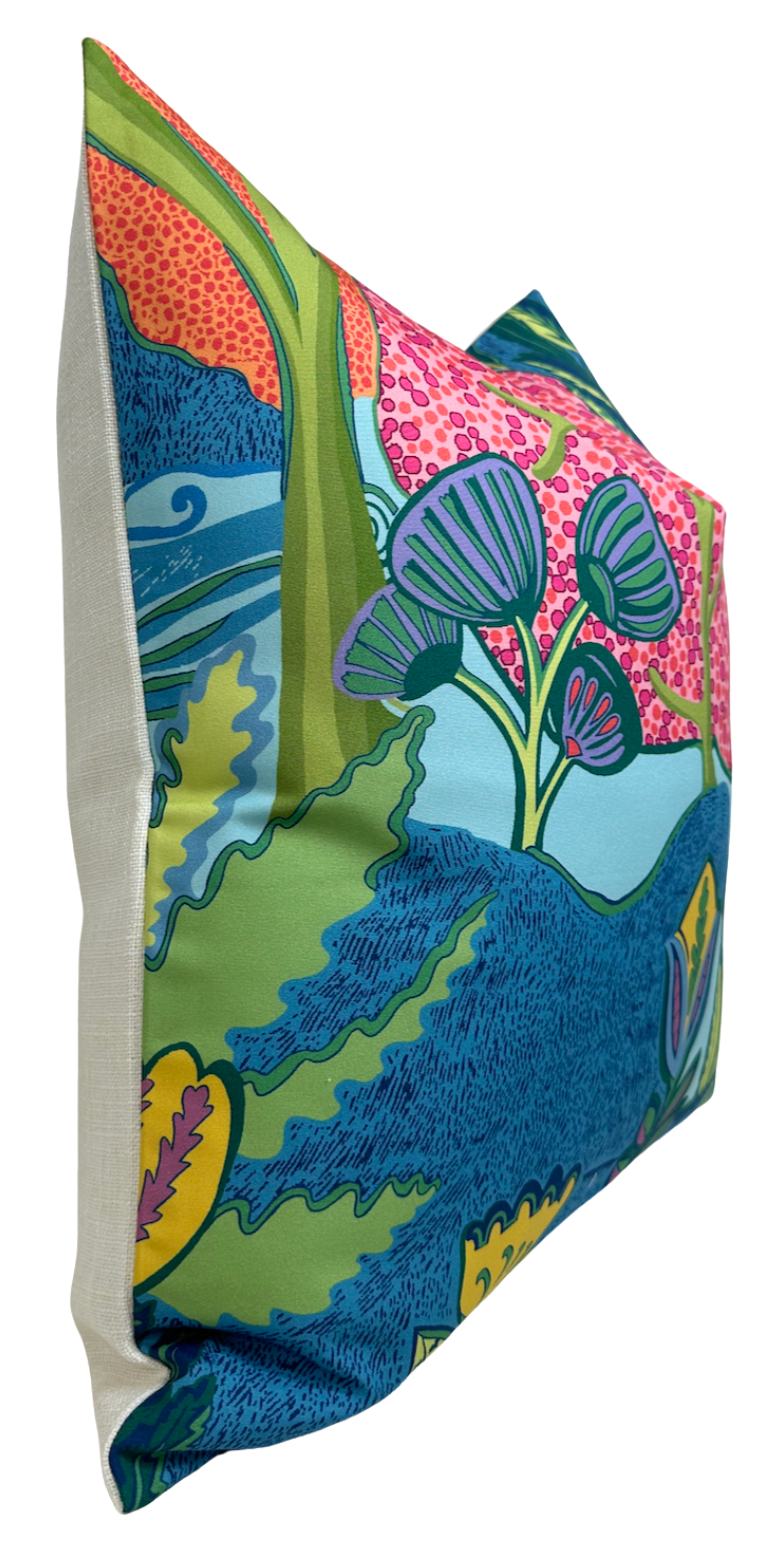 Albero Pillow Cover in Blue, Thibaut Pillows