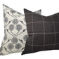 Bancroft Wool Pillow Cover in Sable Brown, Schumacher Textiles