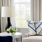 Channels Pillow Cover in Periwinkle Blue, Kelly Wearstler Textiles