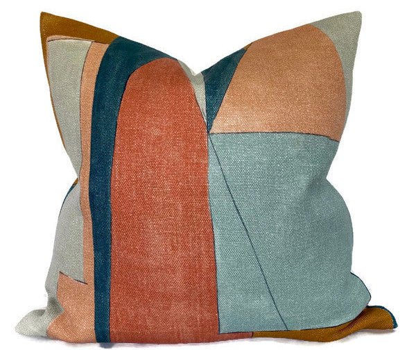District Pillow Cover in Apricot, Kelly Wearstler Textiles